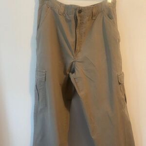 Wrangler Jeans Vintage distressed Cargo Khaki pants, size 36/32